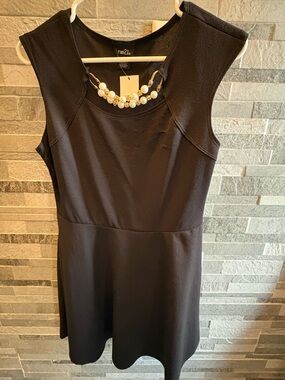 Rue21 Black Sleeveless Fit-and-Flare Mini Dress